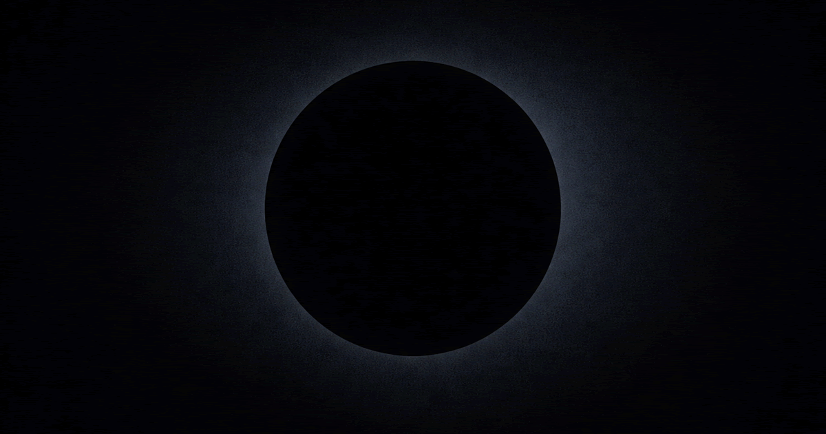 光を吸収する黒が強さと深さを象徴する抽象的なイラスト