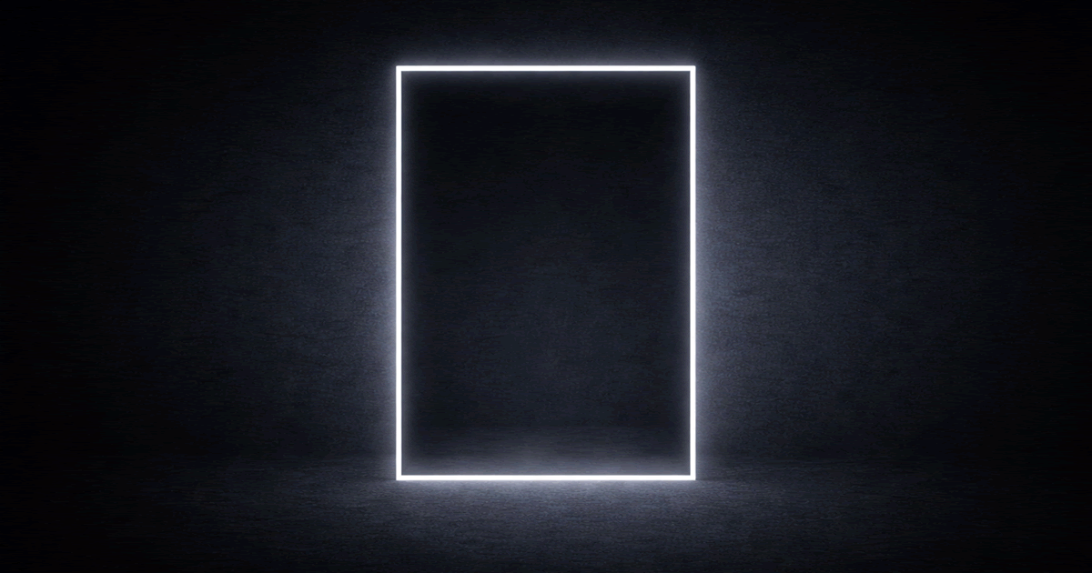 囲まれた枠が制限や閉塞感を象徴する抽象的なイラスト