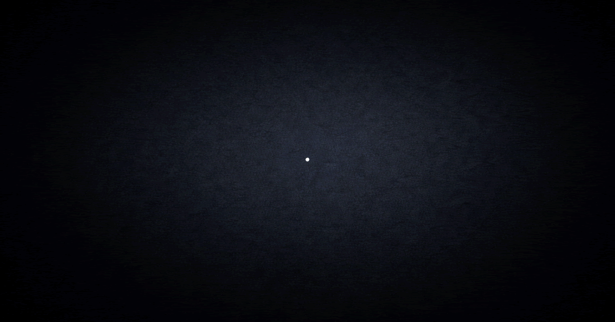 広い余白の中にひとつの点があり、始まりや起点を象徴する抽象的なイラスト