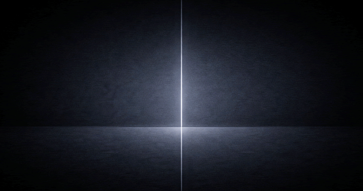 左右対称の構図によって安定と均衡を象徴する抽象的なイラスト