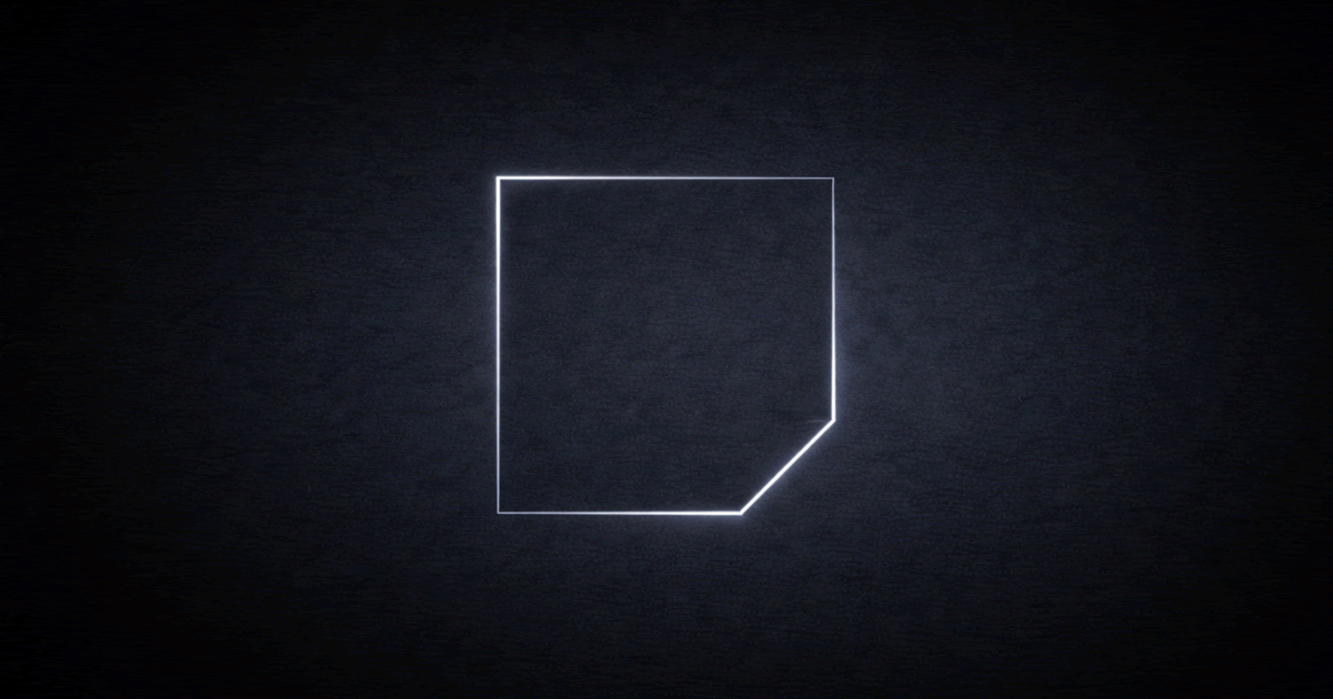 一部が欠けた形によって、不完全さと喪失を象徴する抽象的なイラスト