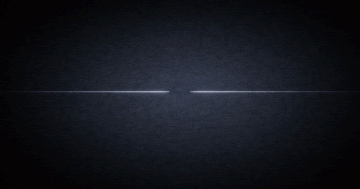 途中で途切れた線によって、断絶と終わりを象徴する抽象的なイラスト