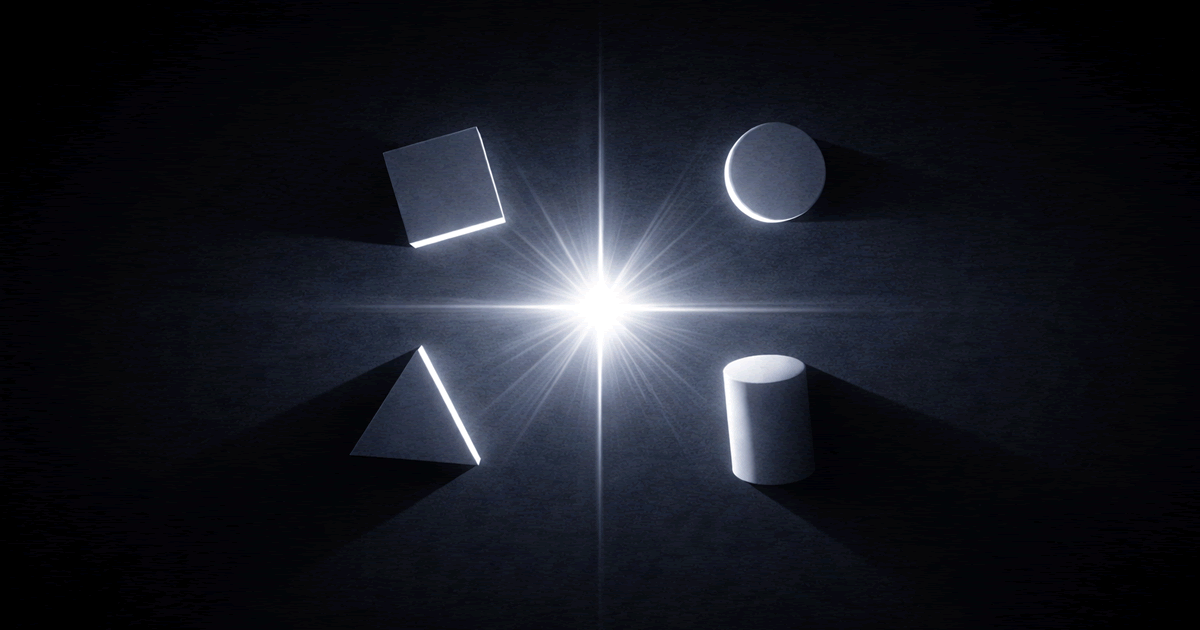 最初の印象が一瞬で判断を固定してしまう心理を表した抽象的なイメージ