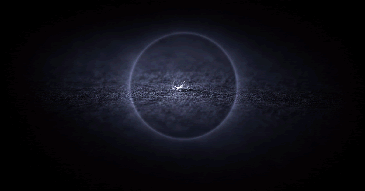 自分の嫌な部分に意識が集中してしまう心理を表した抽象的なイメージ