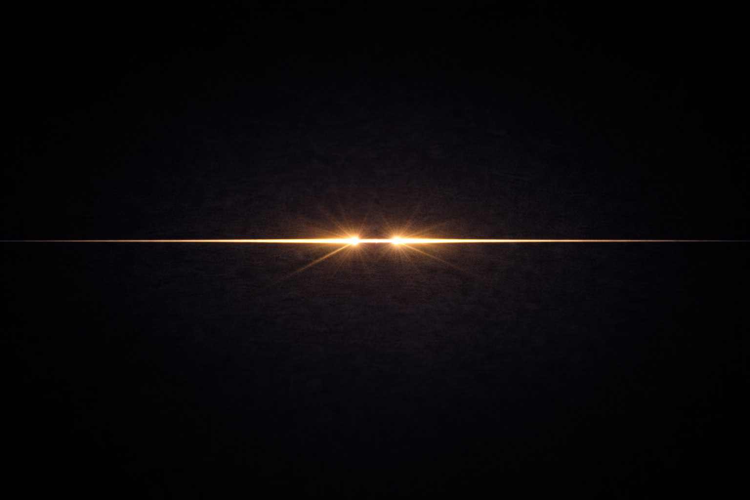 ほぼ接触している二本の光線が寸前で止まっている抽象イメージ